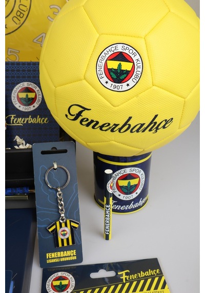 X Dekomus Lisanslı Fenerbahçe Özel Kutulu Premıum 20 Parça Full Yetişkin Seti Saat,termos,futbol Topu