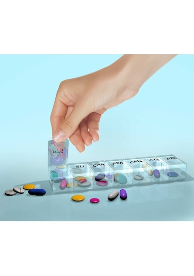 Haftalık Kutusu 7 Günlük Plastik Muhafaza Kutusu Hap Sa