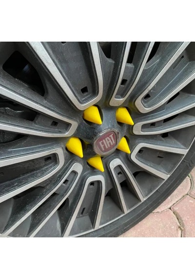 Sts Oto Aksesuar Sivri Mermi Bijon Kapağı Sökme Aparatlı Sarı 19 mm