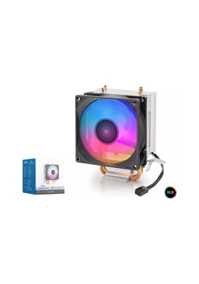 Nodar Nd2608 İşlemci Soğutucu 2 Bakır Borulu Rgb Fanlı Kompakt