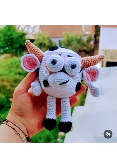 Mimikolar Oyuncak İnek Amigurumi Oyuncak 1 Adet Fiyatıdır