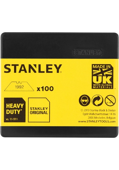 Stanley Kamp Trapezklingen 1992 Deliksiz, 100 Adet Sicherheitsverpack Çok Renkli