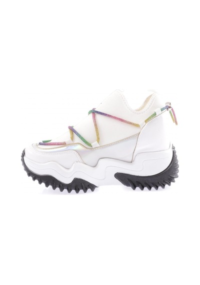 Dgn Z94 23y Kadin Mega Kalin Taban Simli İp Detayli Sneakers Ayakkabi Z94-1720-R0198 Beyaz Dgn Z94 23y Kadin Mega Kalin Taban Simli İp Detayli Sneakers Ayakkabi Z94-1720-R0198 Beyaz