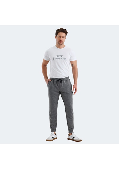 Slazenger CUPA I Erkek Cepli Koyu Gri Eşofman Altı