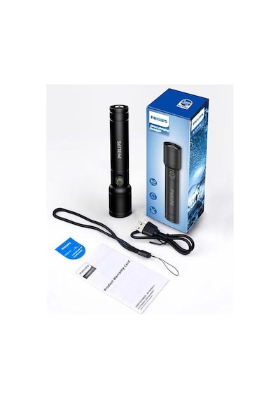 Philips Sfl2124 250 Lümen 5w Led El Feneri Teleskopik Zoom Sos Mo Renksiz