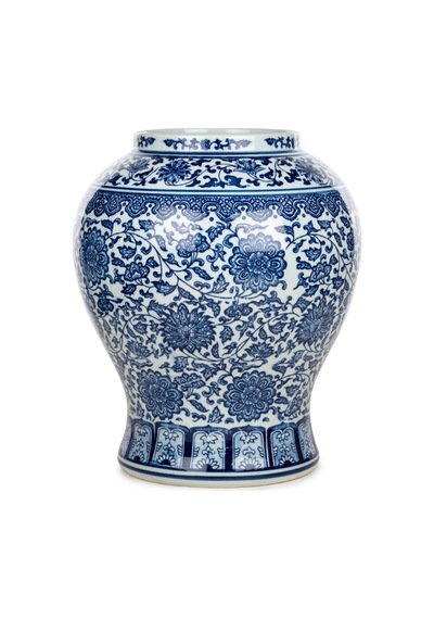 Bleu Blanc Vazo 31 Cm Çok Renkli