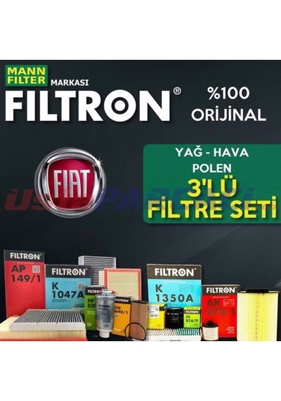 Fiat Punto / Grande Punto 1.4 8V. Filtron Filtre Seti 2005-2012