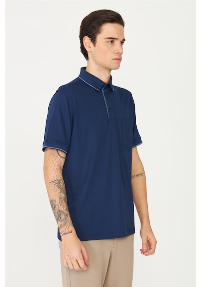 Lacivert Polo Yaka T-shirt Lacivert