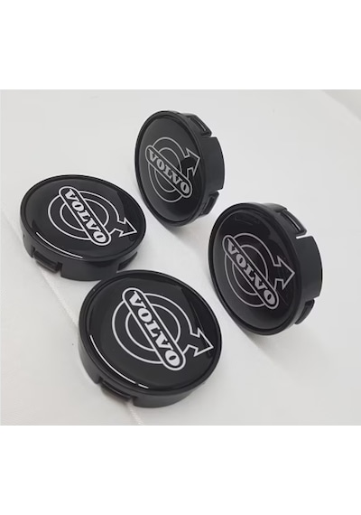 Jant Göbeği Volvo 65/60 60MM Yuva 4'Lü Set Siyah Plasto