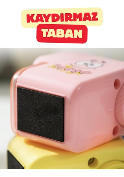 Deli Eh511 Spongebob Lisanslı Masaüstü Kalemtıraş Pembe Jumbo Ve Standart Kalem Uyumlu