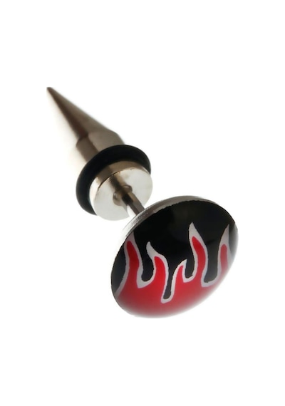 Tkpe00802 316 L Çelik Alev Figür Tapers Küpe K3 Diğer