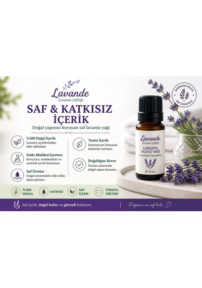 Lavande Lavanta Çiftliği Lavanta Yağı L.Angustifolia RollOn 10 ML