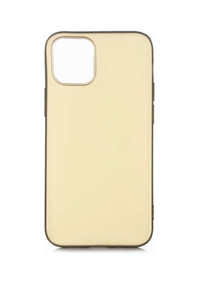 Apple Uyumlu iPhone 12 Pro Kılıf Zore Premier Silikon Kapak Gold