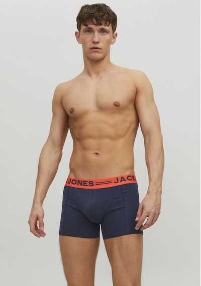 Jack & Jones Erkek 3'lü Düz Renk Boxer Paketi 12113943 Burgundy Bordo