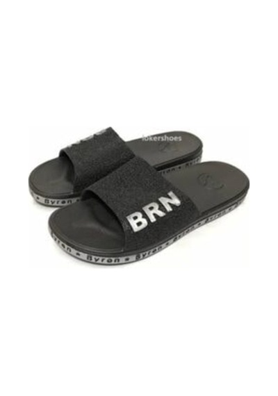 Ayakkabı Ülkesi Brn Unisex Kaydırmaz Taban Günlük Terlik Siyah