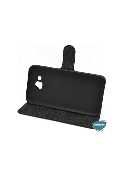 Apple İphone Se 2020 İçin Kılıf Fabric Book Wallet Siyah İphone Se 2020 İle Uyumlu Kılıf - Siyah Çok Renkli