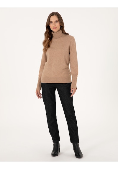 Pierre Cardin Kadın Bej Kazak /triko 50310886-vr011 Bej