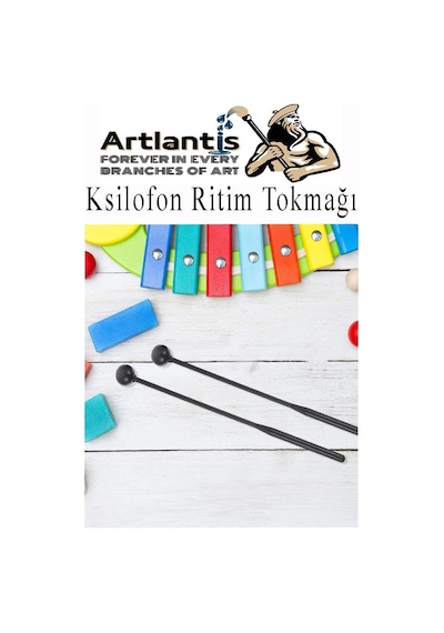 Ksilofon Tokmağı 1 Çift Kırmızı 1 Paket Ritim Çubuğu Plastik