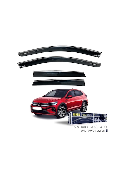 Volkswagen Taigo Niken Kromlu Cam Rüzgarlığı 4lü Set 2021 ve Üstü