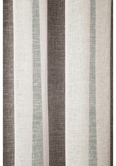 Ev Depo Home Taç Naturel Keten Tül Perde Pilesiz Düz Dikim Ekstrafor Büzgü Hermosantrlktneks01, Beyaz, 170 X 270 Çok Renkli
