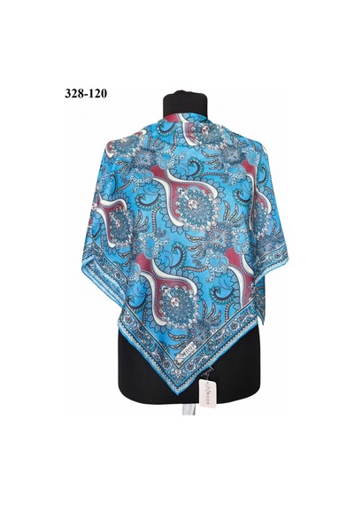 Moonscarfs Moonscarf Soft Pamuk Eşarp Mavi 328-120 Çok Renkli