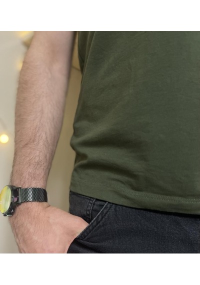 Erkek Slim Fit Dar Kesim Bisiklet Yaka Kısa Kol Pamuklu Tişört