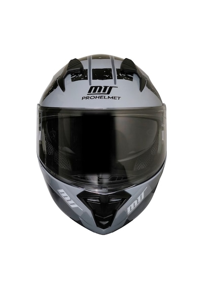Motosiklet Çene Açılır Kask Güneş Vizörlü Ece 22.06 Sertifikalı Yeni Sezon Motor Kaskı V2 Gri Gri -