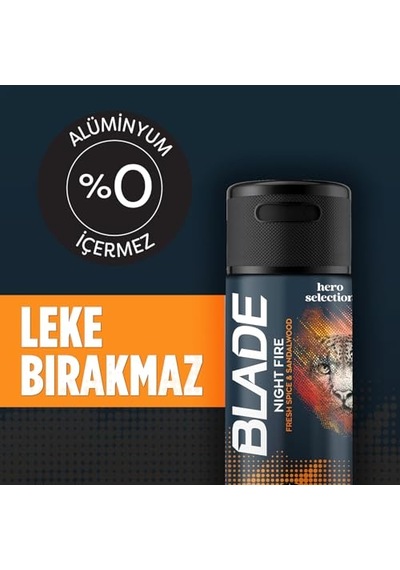 Hero Selection Night Fire Deodorant 150 Mililitre