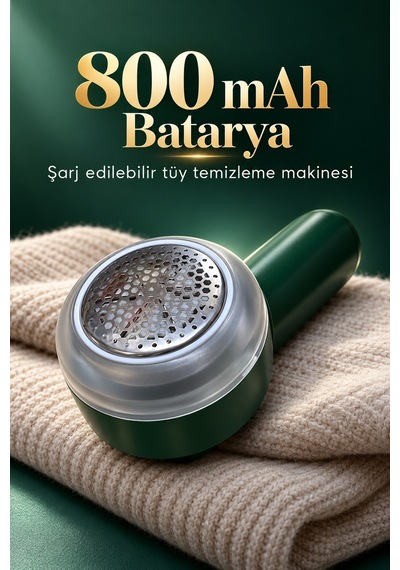 Şarjlı Tüy Temizleme Makinesi 800 Mah Bataryalı Belirtilmemiş