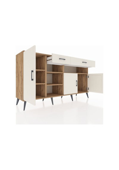 Hyperion Konsol 5 Raflı 2 Çekmeceli 3 Kapaklı 176x44x99 Çam-aytaş Çam-aytaşı Hyperion Konsol 5 Raflı 2 Çekmeceli 3 Kapaklı 176x44x99 Çam-aytaş Çam-aytaşı