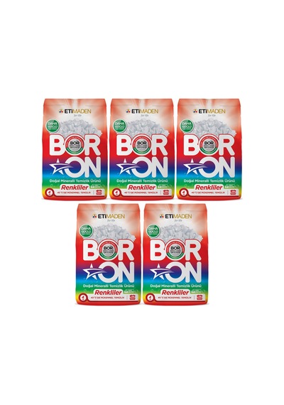 Boron Renkliler İçin Doğal Mineralli Temizlik Ürünü 5 x 4 KG
