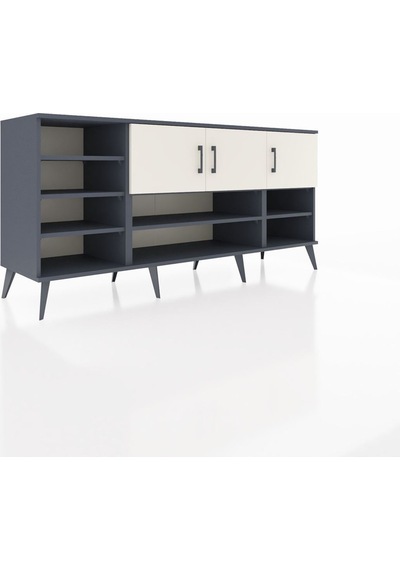 Hyperion Konsol 9 Raflı 3 Kapaklı 176x44x83 Antrasit-aytaşı Aytaşı Hyperion Konsol 9 Raflı 3 Kapaklı 176x44x83 Antrasit-aytaşı Aytaşı