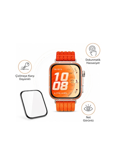 Huawei Watch Fit 5 Pro Ekran Koruyucu Polymer Temperli Nano 0.5 Mm Watch Ekran Koruyucu