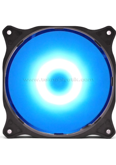 Dark Sessiz 12 CM ARGB 1200 RPM 36CFM, 3Pin, Güçlü Soğutma, Sessiz, Siyah Kasa Fanı (DKCF127ARGB)