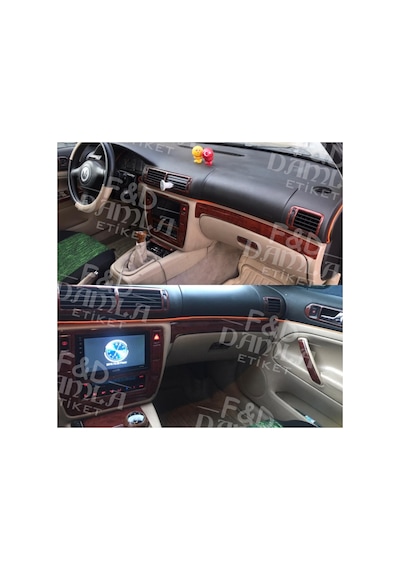 Volkswagen Passat B5 B5,5 Uyumlu Full Set Maun Kaplama Maun Renk Ön Torpido Kaplama