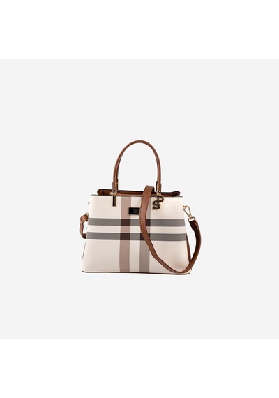 Kadın Silver & Polo Sp1098-mk48 Sılver Polo El Çantası Krem-taba Krem  -  Taba