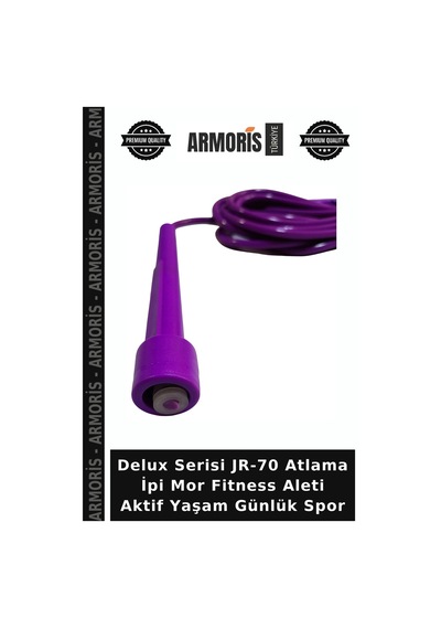 Delux Serisi Jr-70 Atlama İpi Mor Fitness Aleti Aktif Yaşam Günlük Spor