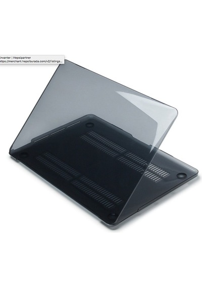 Arabulalaca Apple Macbook Uyumlu Air 13.6 Inç A3449 A3240 A3113 A2681 M2 / M3 / M4 / M5 Kılıf Hardcase Kapak Parlak Siyah