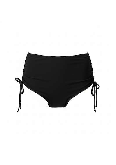 Donlaritta Büyük Beden Yüksek Bel Toparlayıcı Bikini Altı 42-44-46-48-50- 52 Beden Siyah