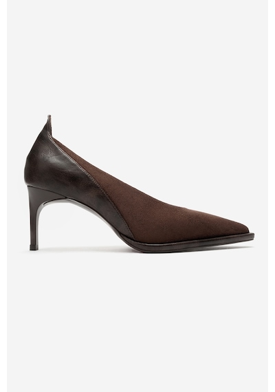 Luvi Shoes Meadow Kahverengi Süet Cilt Kadın Topuklu Ayakkabı Luvi Shoes Meadow Kahverengi Süet Cilt Kadın Topuklu Ayakkabı