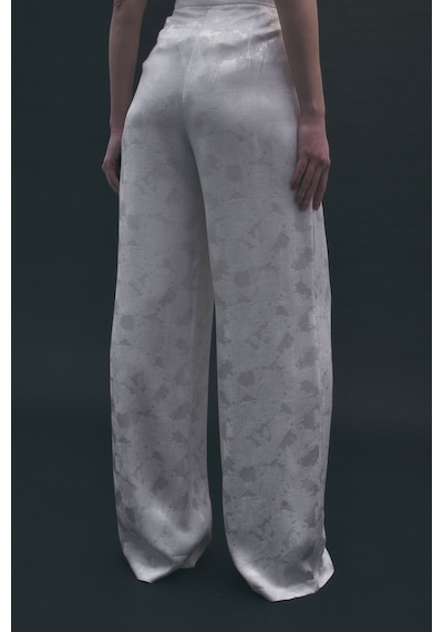Sateen Camila Pantolon - Ekru-137188 Ekru