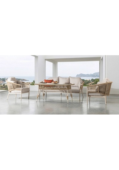 Aqua Bahçe Balkon Oturma Grubu Krem