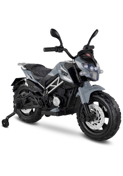 447 Motocross Akülü Motor Çocuk Motoru 12v Gri Gri