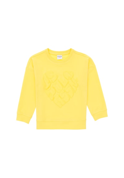 U.S. Polo Assn. Kız Çocuk Sarı Bisiklet Yaka Sweatshirt 50296378-VR044