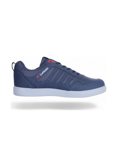 Lutton Prt-4189 Cilt Laci-krmz Erkek Sneaker Ayakkabı Lacivert