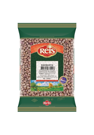 Reis Barbunya 2,5 Kg İri Taneli Kırmızı Çizgili Fasulye Tarı