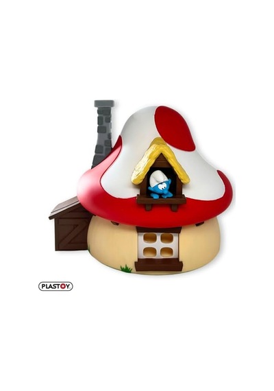 Şirinler Evi Kumbara Smurfs Mushroom Money Box Diğer