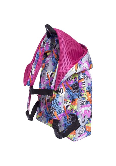 Unisex Su Geçirmez Zebra Ve Kalp Desenli Çıkarılabilir Kapüşonlu Sırt Çantası Mix
