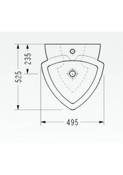 Serel Üçgen Lavabo Beyaz 49,5x52 Cm - 2036tds000 Diğer