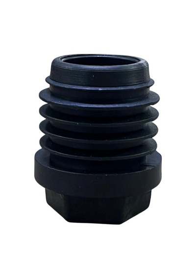 Cateksss 32 Mm Kademeli Plastik Rotil Ayak M10 - Boru Profil Ayağı Tezgah Ayarlı Ayak Siyah - 5 Li Paket